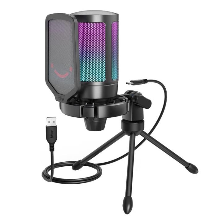 میکروفن کندانسر فای فاین مدل  AmpliGame RGB Indicator
